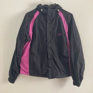 Women’s Coleman Black and Pink Raincoat